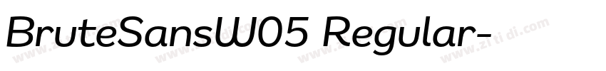 BruteSansW05 Regular字体转换
